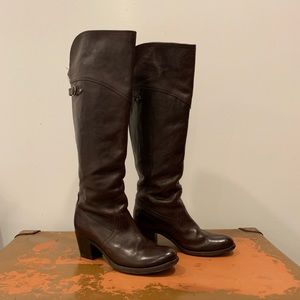 Brown Frye knee high boot, size 8.5